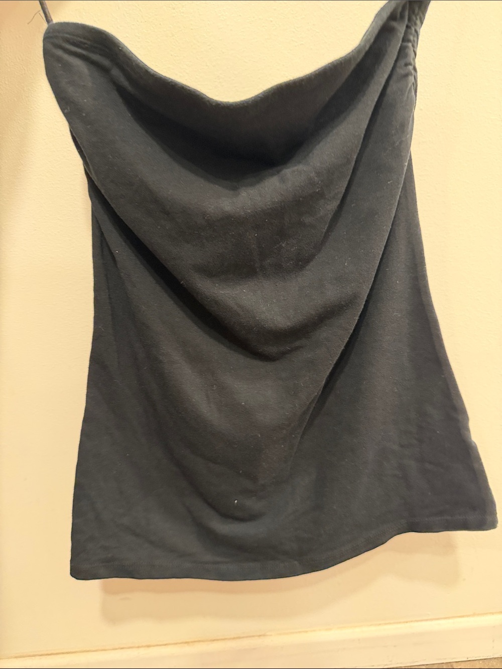 Women's Black Cowl-Neck Camisole